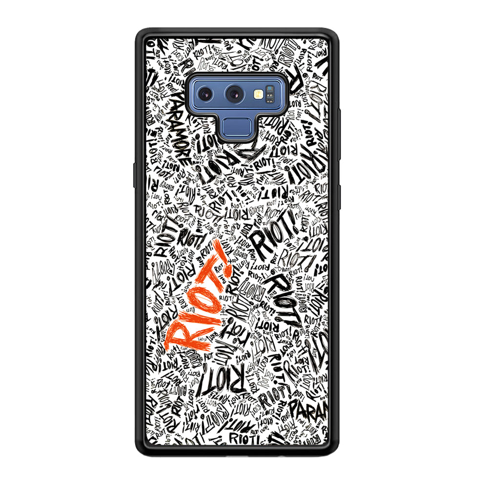 Paramore Riot Abstract Samsung Galaxy Note 9 Case-Phone Case-Rubber Black (2D Case)-Altracase