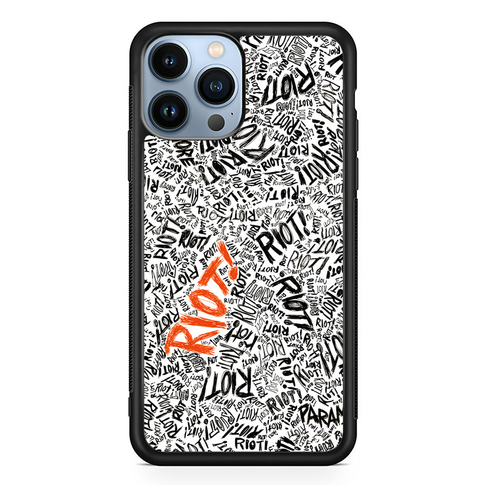 Paramore Riot Abstract iPhone 15 Pro Max Case-Phone Case-Rubber Black (2D Case)-Altracase
