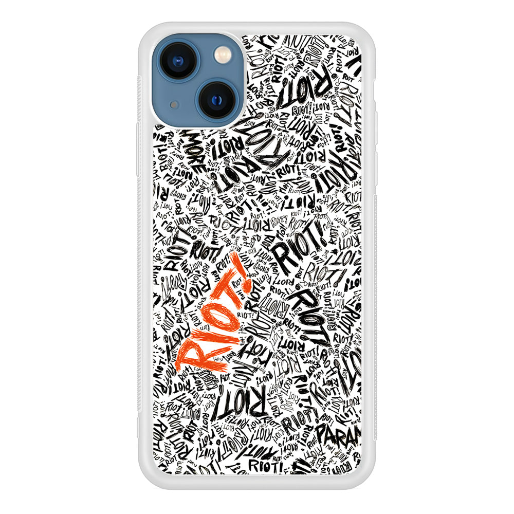 Paramore Riot Abstract iPhone 13 Case-Phone Case-Rubber White (2D Case)-Altracase