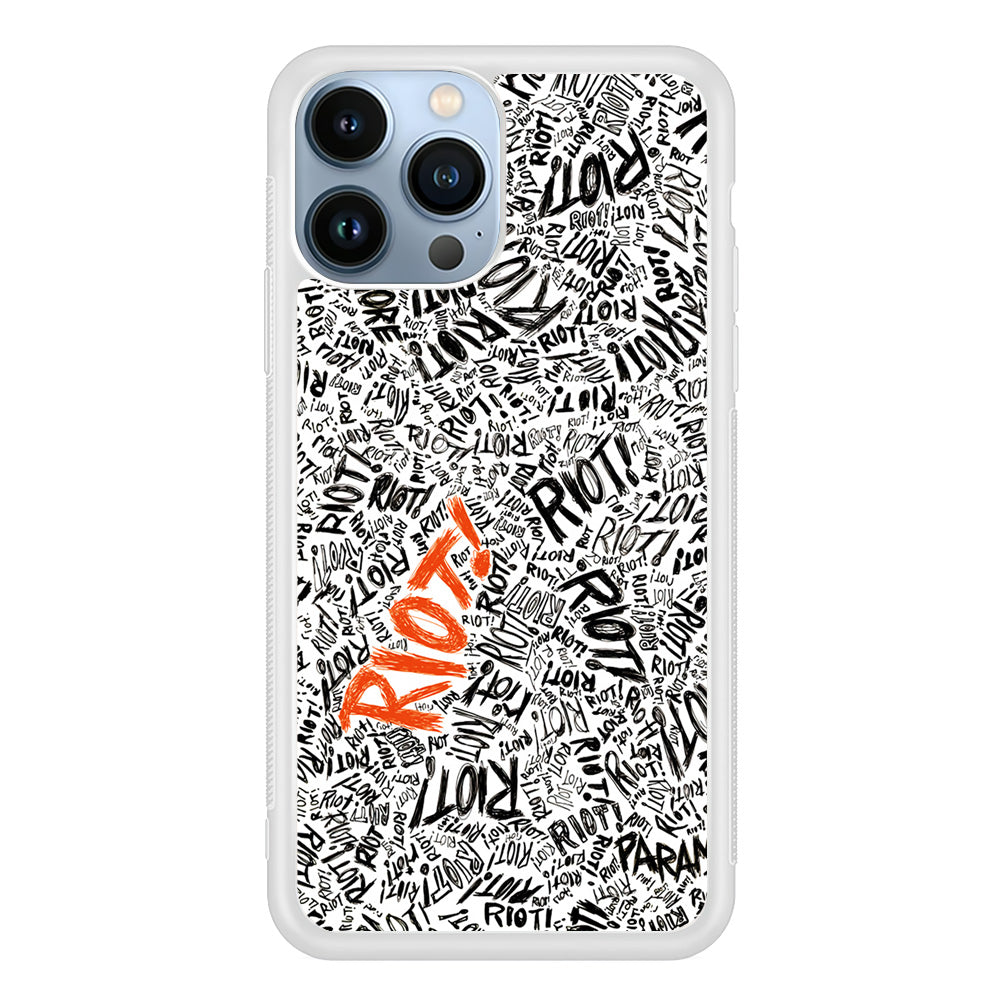 Paramore Riot Abstract iPhone 15 Pro Max Case-Phone Case-Rubber White (2D Case)-Altracase