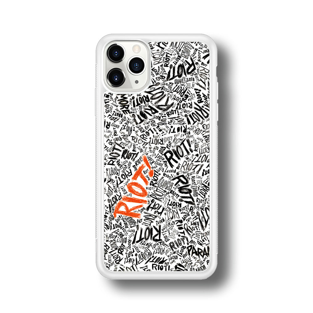 Paramore Riot Abstract iPhone 11 Pro Max Case-Phone Case-Rubber White (2D Case)-Altracase