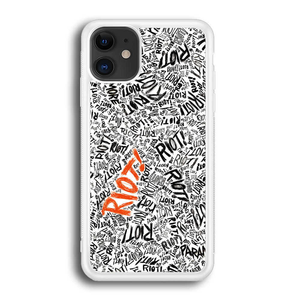 Paramore Riot Abstract iPhone 12 Mini Case-Phone Case-Rubber White (2D Case)-Altracase