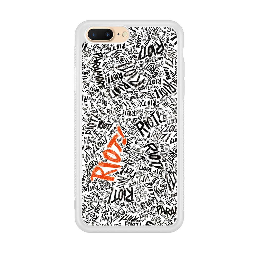 Paramore Riot Abstract iPhone 8 Plus Case-Phone Case-Rubber White (2D Case)-Altracase