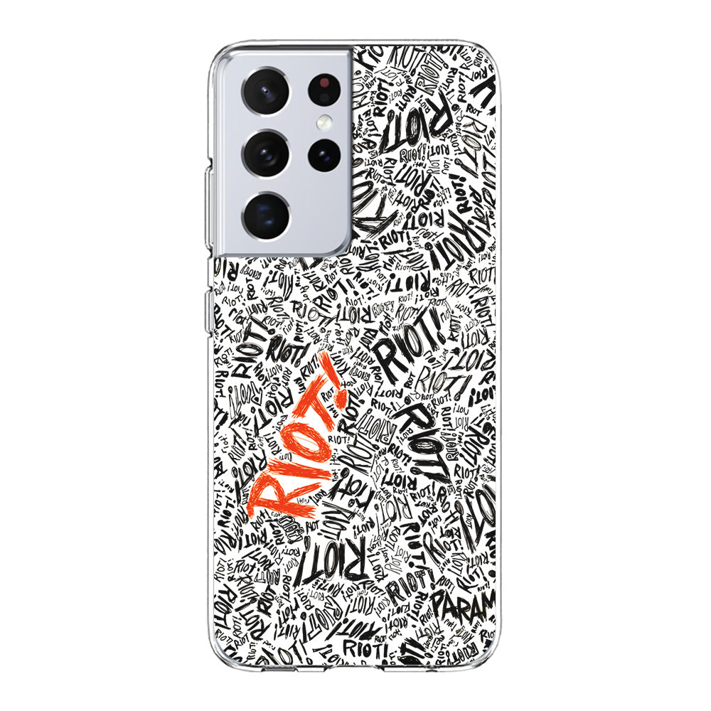 Paramore Riot Abstract Samsung Galaxy S21 Ultra Case-Phone Case-Clear Soft Case-Altracase