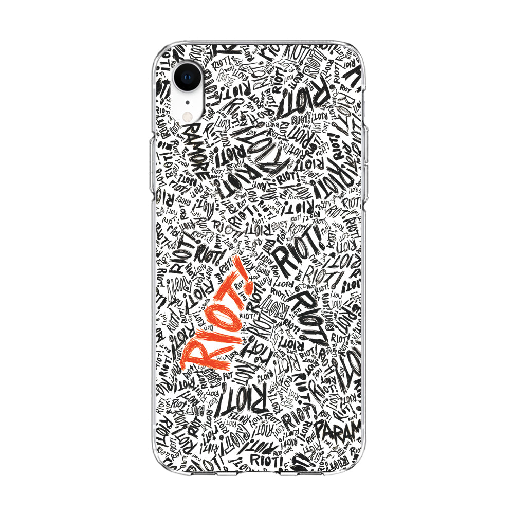 Paramore Riot Abstract iPhone XR Case-Phone Case-Clear Soft Case-Altracase