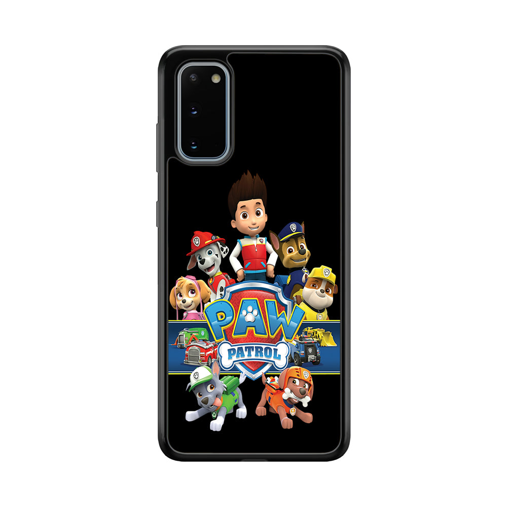 Paw Patrol Black Samsung Galaxy S20 Case-Phone Case-Tempered Glass Case-Altracase