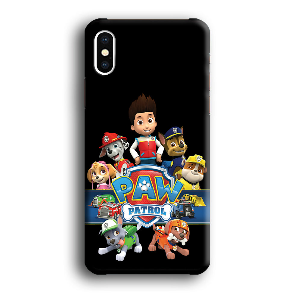 Paw Patrol Black iPhone Xs Case-Phone Case-3D Case-Altracase