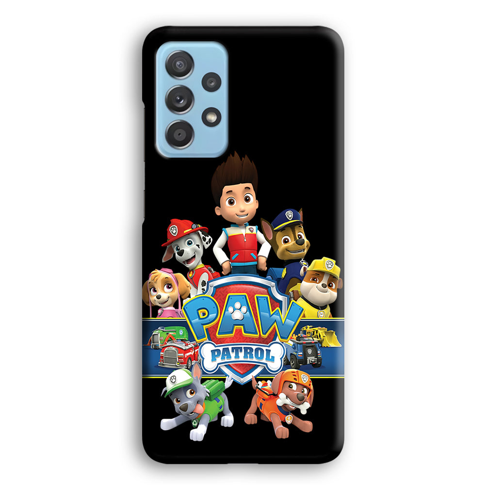 Paw Patrol Black Samsung Galaxy A52 Case-Phone Case-3D Case-Altracase