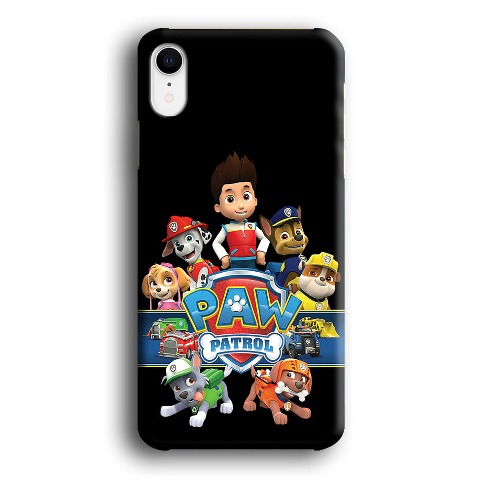 Paw Patrol Black iPhone XR Case-Phone Case-3D Case-Altracase