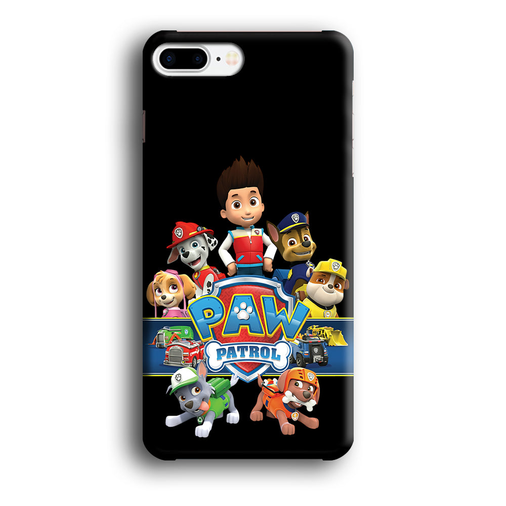 Paw Patrol Black iPhone 8 Plus Case-Phone Case-3D Case-Altracase