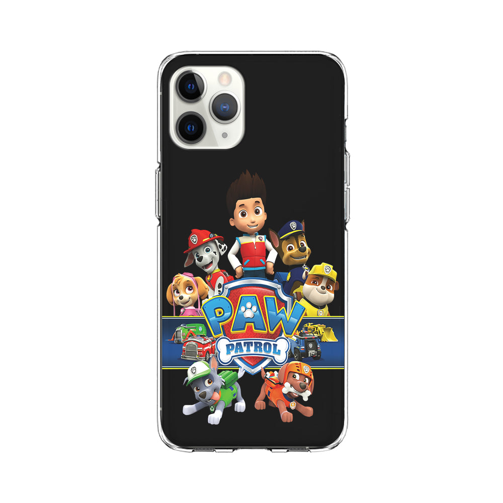Paw Patrol Black iPhone 11 Pro Max Case-Phone Case-Clear Soft Case-Altracase
