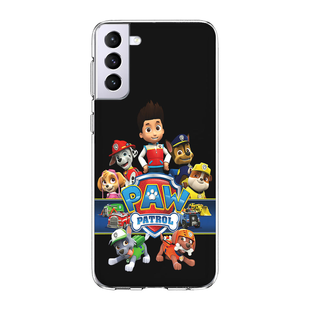 Paw Patrol Black Samsung Galaxy S23 Case-Phone Case-Clear Soft Case-Altracase