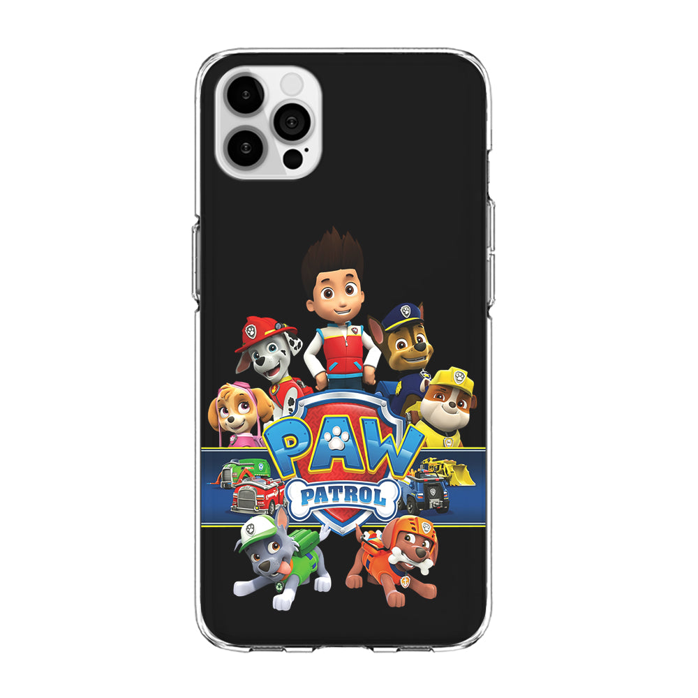 Paw Patrol Black iPhone 15 Pro Max Case-Phone Case-Clear Soft Case-Altracase