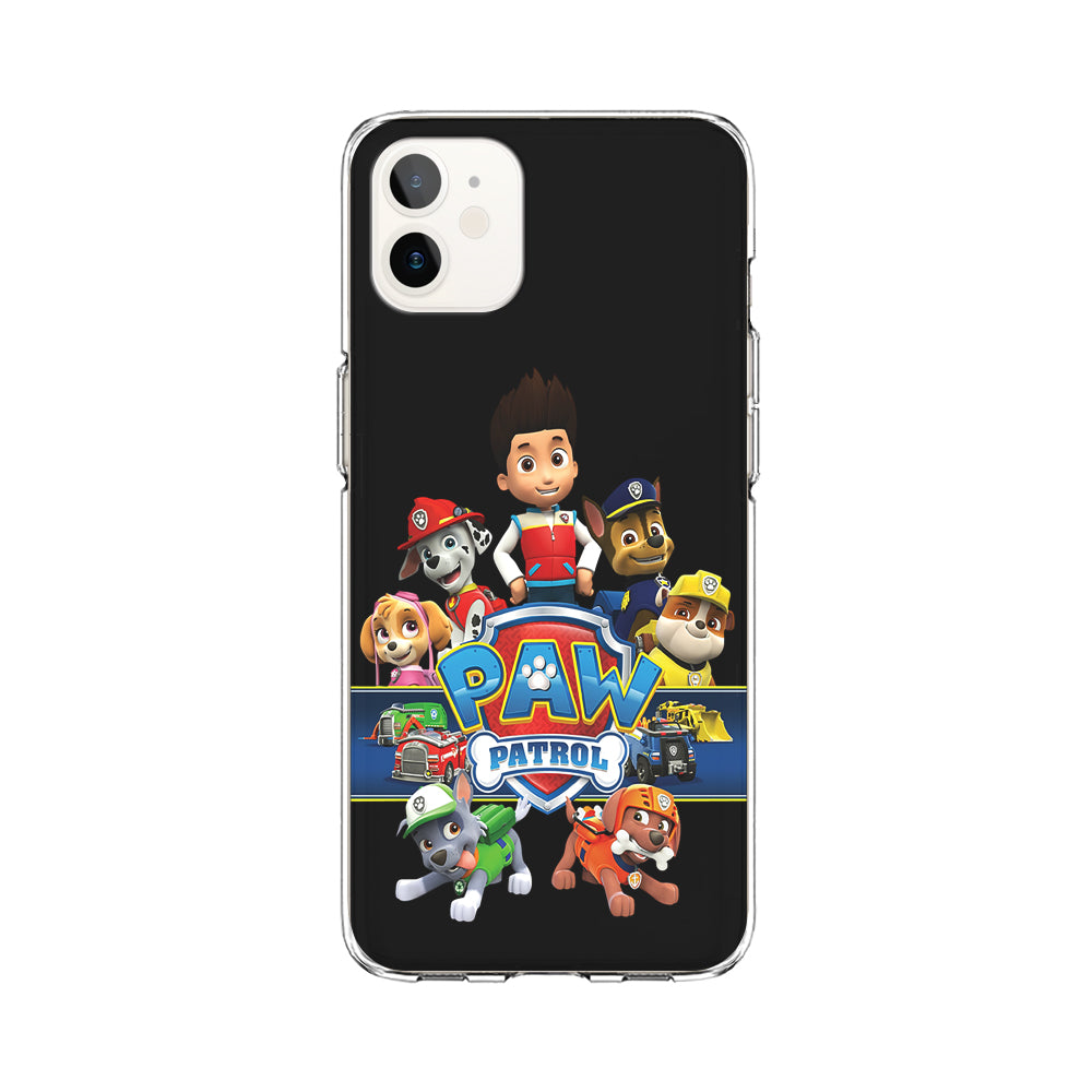 Paw Patrol Black iPhone 11 Case-Phone Case-Clear Soft Case-Altracase