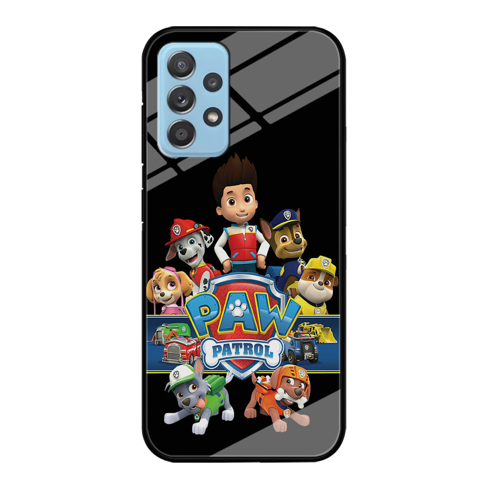 Paw Patrol Black Samsung Galaxy A52 Case-Phone Case-Tempered Glass Case-Altracase