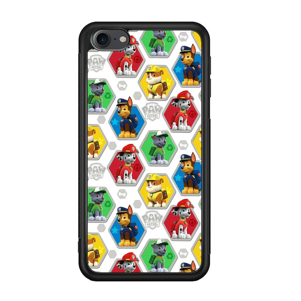 Paw Patrol Patern White iPod Touch 6 Case-Phone Case-Rubber White (2D Case)-Altracase