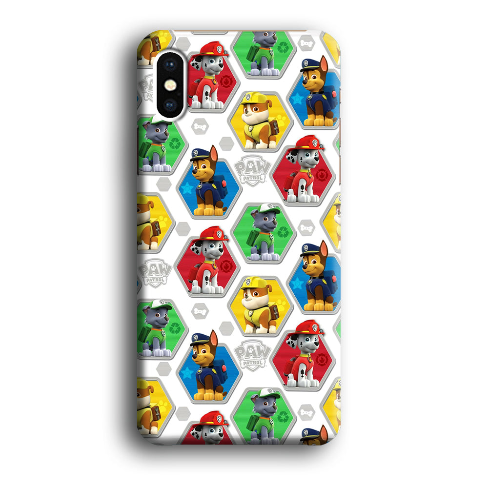 Paw Patrol Patern White iPhone Xs Case-Phone Case-3D Case-Altracase