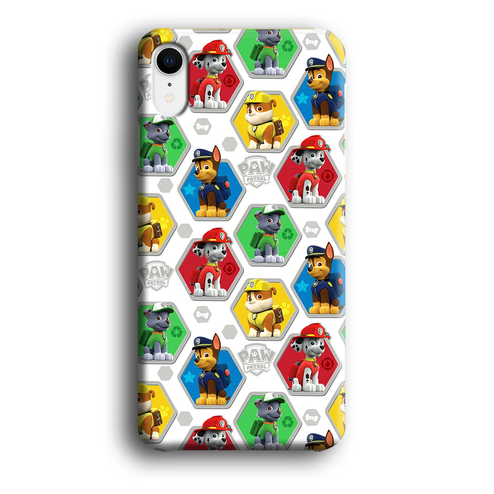 Paw Patrol Patern White iPhone XR Case-Phone Case-3D Case-Altracase