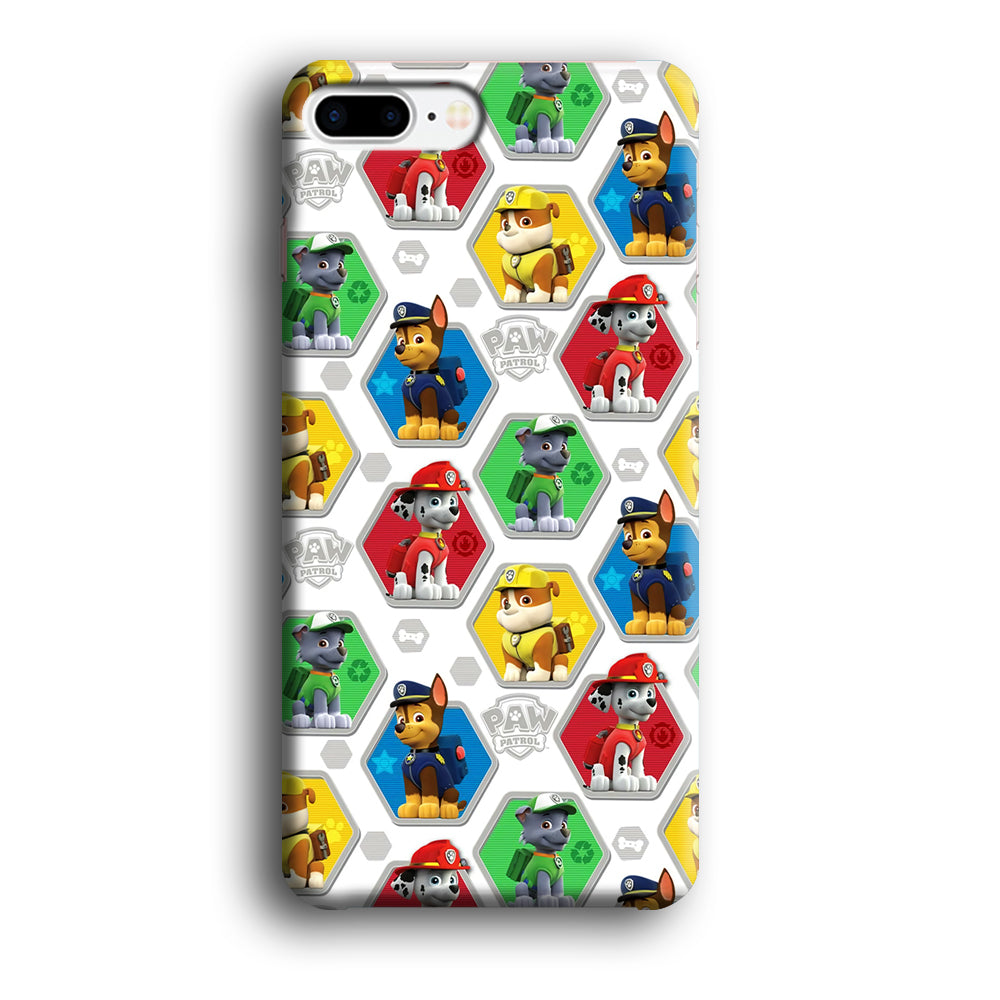Paw Patrol Patern White iPhone 8 Plus Case-Phone Case-3D Case-Altracase