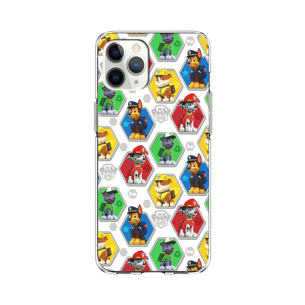 Paw Patrol Patern White iPhone 11 Pro Case-Phone Case-Clear Soft Case-Altracase