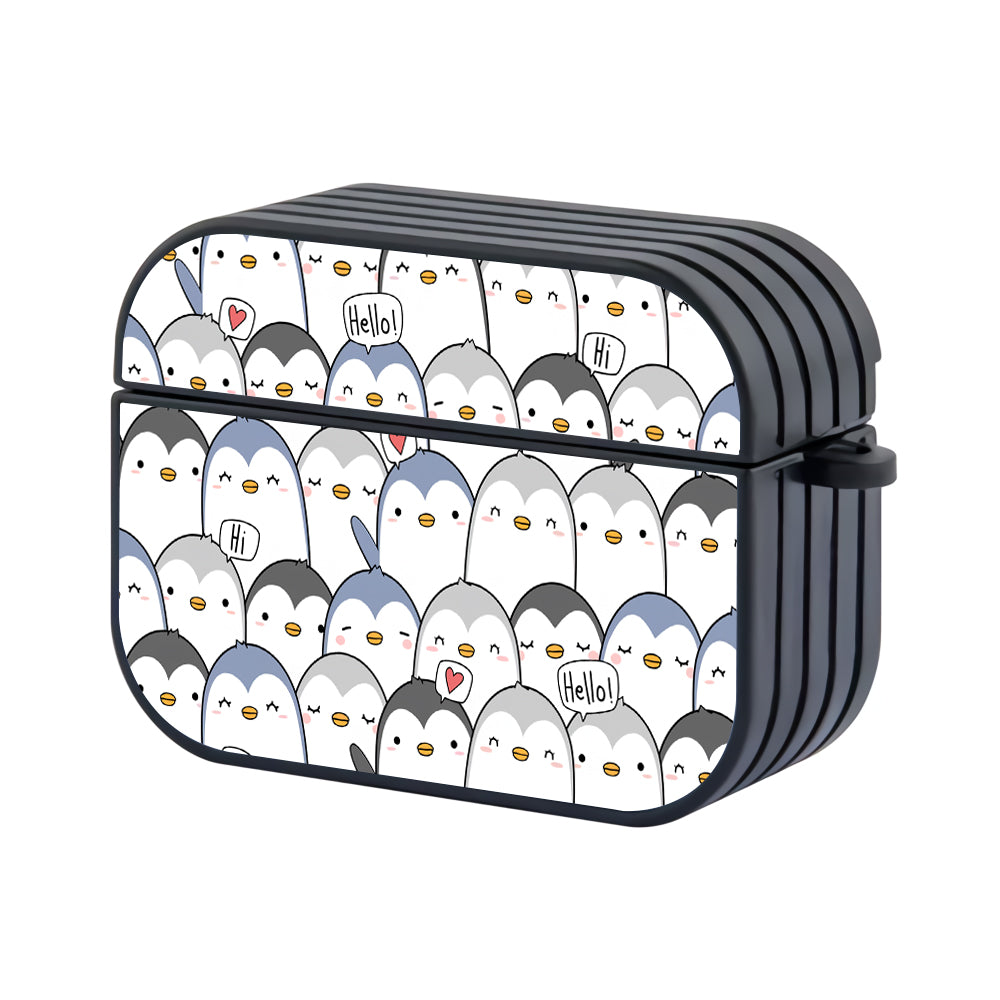Penguin Flock Pattern Apple Airpods Pro Case - Altracase
