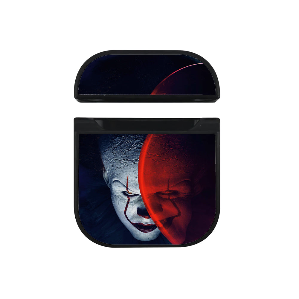 Pennywise IT Scary Clown Hard Plastic Case Cover For Apple Airpods-AirPod Case-Black-Altracase