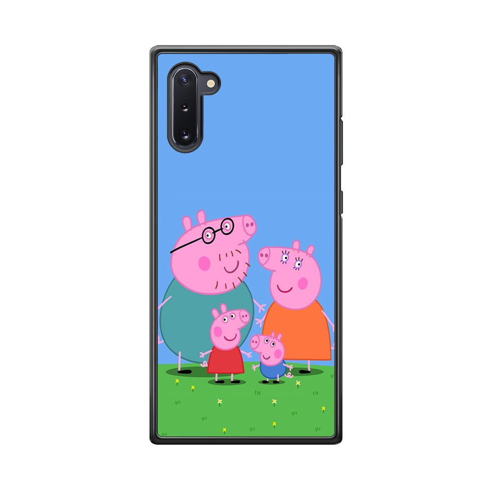 Peppa Pig Family Cartoon Samsung Galaxy Note 10 Case-Phone Case-Tempered Glass Case-Altracase