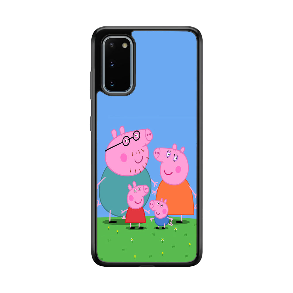 Peppa Pig Family Cartoon Samsung Galaxy S20 Case-Phone Case-Tempered Glass Case-Altracase