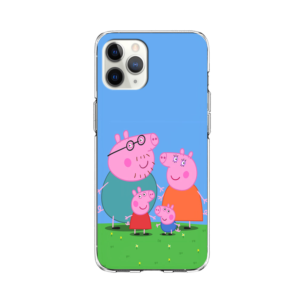 Peppa Pig Family Cartoon iPhone 11 Pro Max Case-Phone Case-Clear Soft Case-Altracase