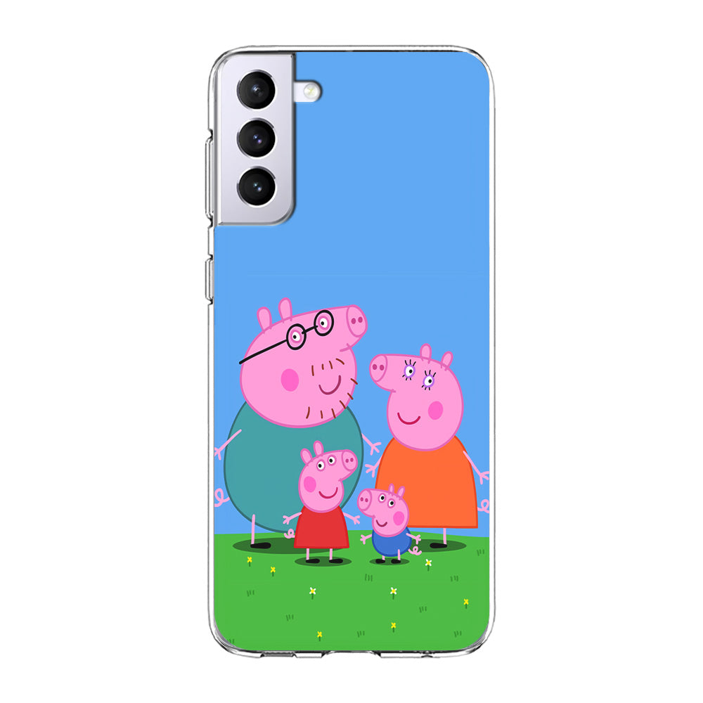 Peppa Pig Family Cartoon Samsung Galaxy S23 Plus Case-Phone Case-Clear Soft Case-Altracase