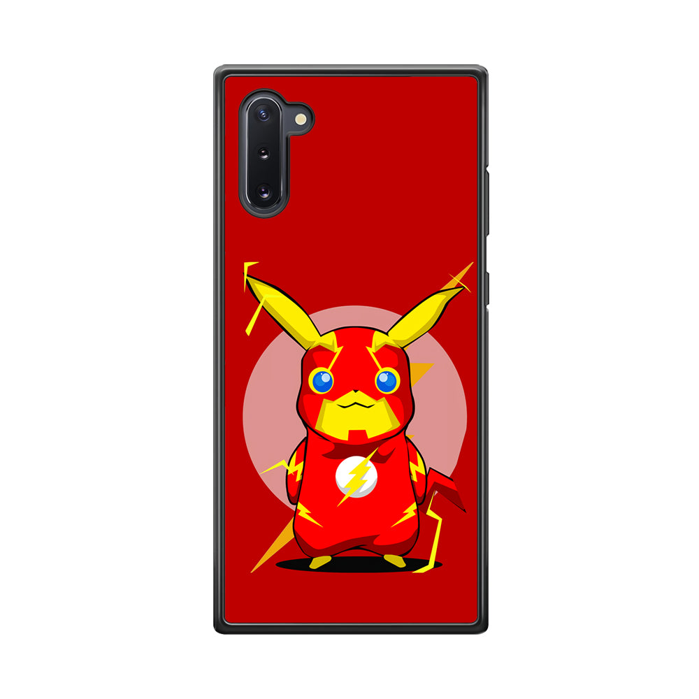 Pikachu in The Flash's Costume Samsung Galaxy Note 10 Case-Phone Case-Rubber Black (2D Case)-Altracase