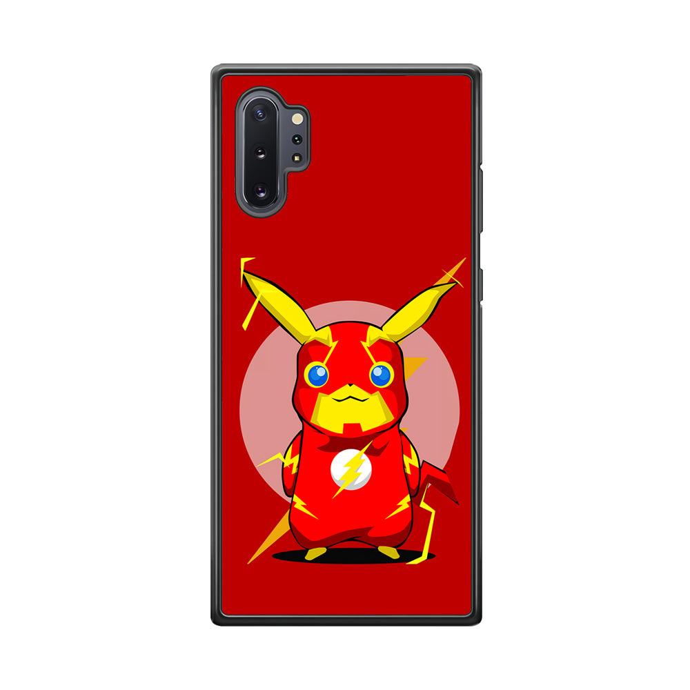 Pikachu in The Flash's Costume Samsung Galaxy Note 10 Plus Case-Phone Case-Tempered Glass Case-Altracase