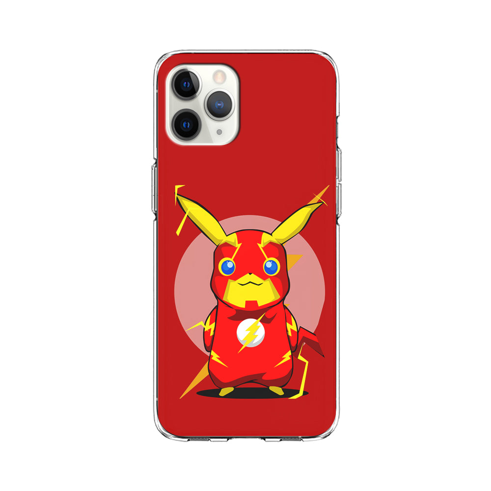 Pikachu in The Flash's Costume iPhone 11 Pro Case-Phone Case-Clear Soft Case-Altracase