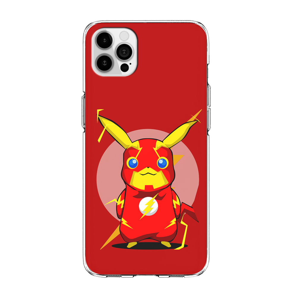 Pikachu in The Flash's Costume iPhone 15 Pro Max Case-Phone Case-Clear Soft Case-Altracase