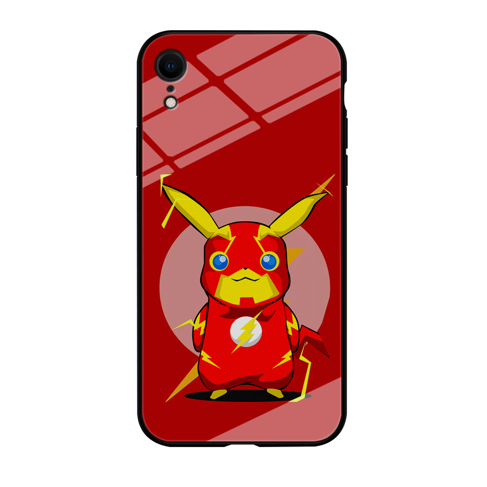 Pikachu in The Flash's Costume iPhone XR Case-Phone Case-Tempered Glass Case-Altracase