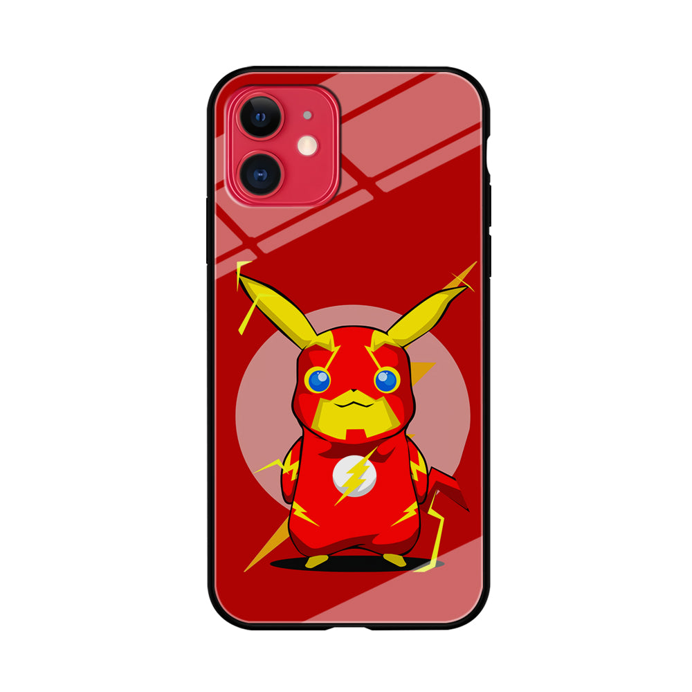 Pikachu in The Flash's Costume iPhone 11 Case-Phone Case-Tempered Glass Case-Altracase