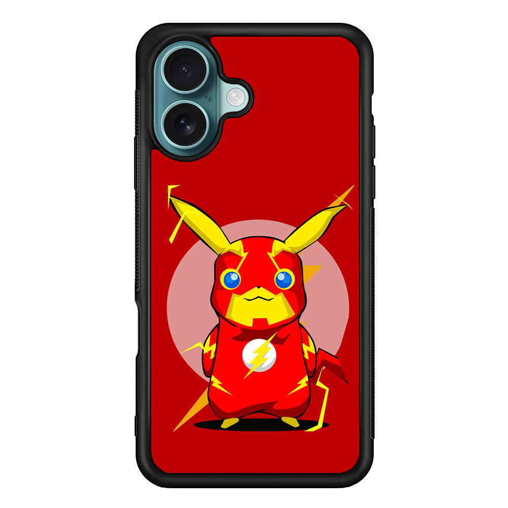 Pikachu in The Flash's Costume iPhone 16 Plus Case - Altracase