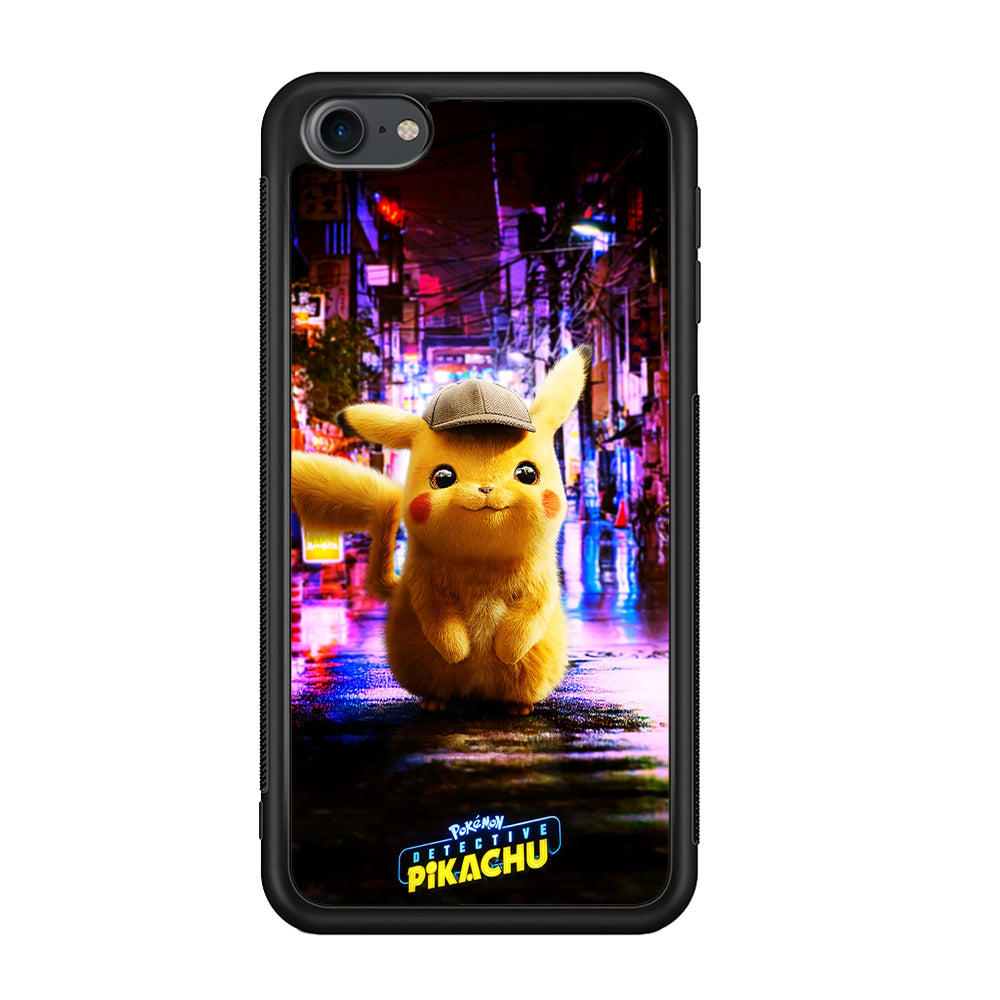 Pokemon Detective Pikachu iPod Touch 6 Case-Phone Case-Rubber White (2D Case)-Altracase