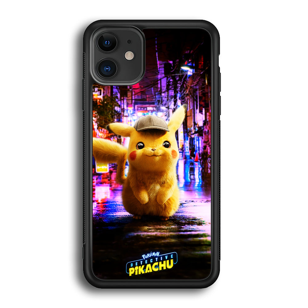 Pokemon Detective Pikachu iPhone 12 Case-Phone Case-Rubber Black (2D Case)-Altracase