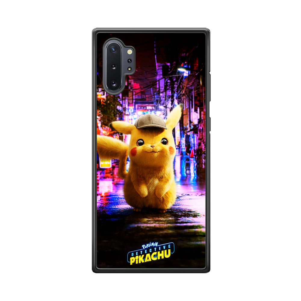 Pokemon Detective Pikachu Samsung Galaxy Note 10 Plus Case-Phone Case-Rubber Black (2D Case)-Altracase