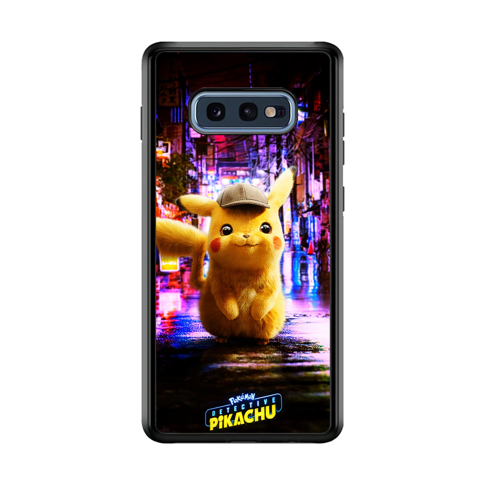 Pokemon Detective Pikachu Samsung Galaxy S10E Case-Phone Case-Rubber Black (2D Case)-Altracase