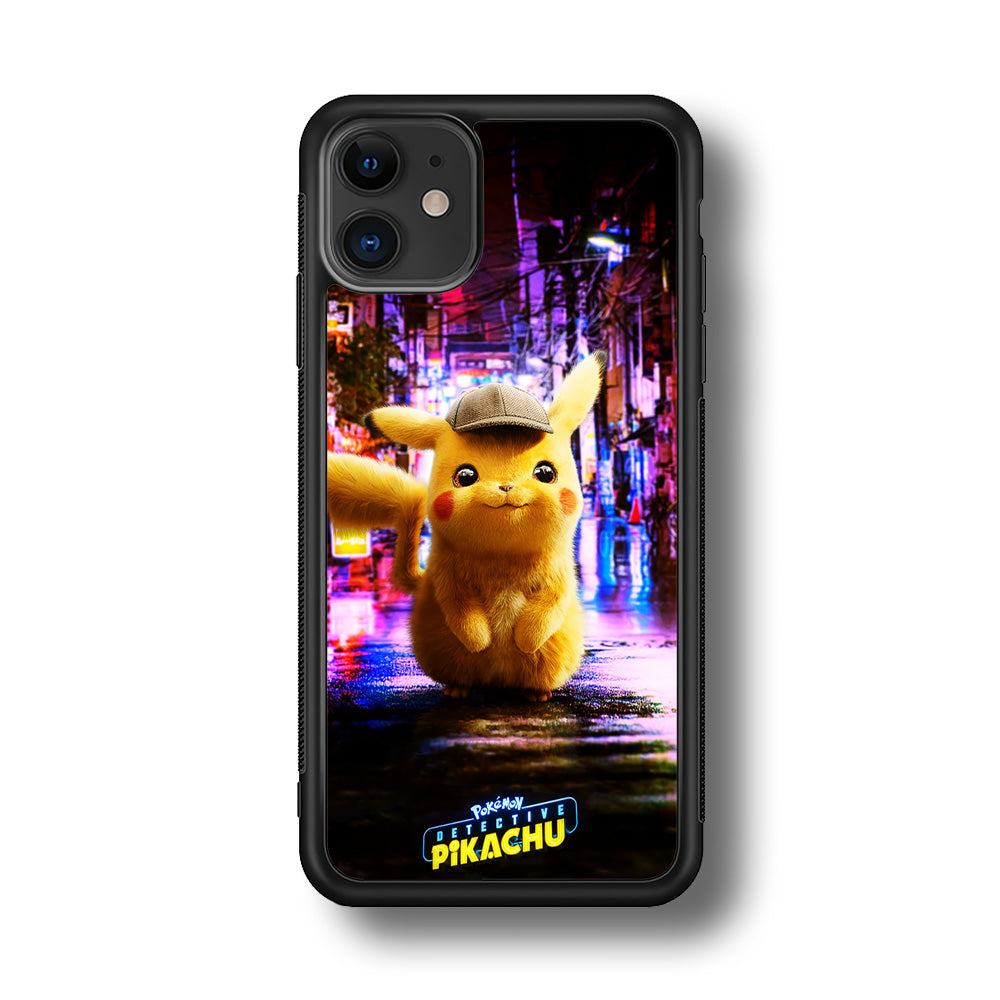 Pokemon Detective Pikachu iPhone 11 Case-Phone Case-Rubber Black (2D Case)-Altracase