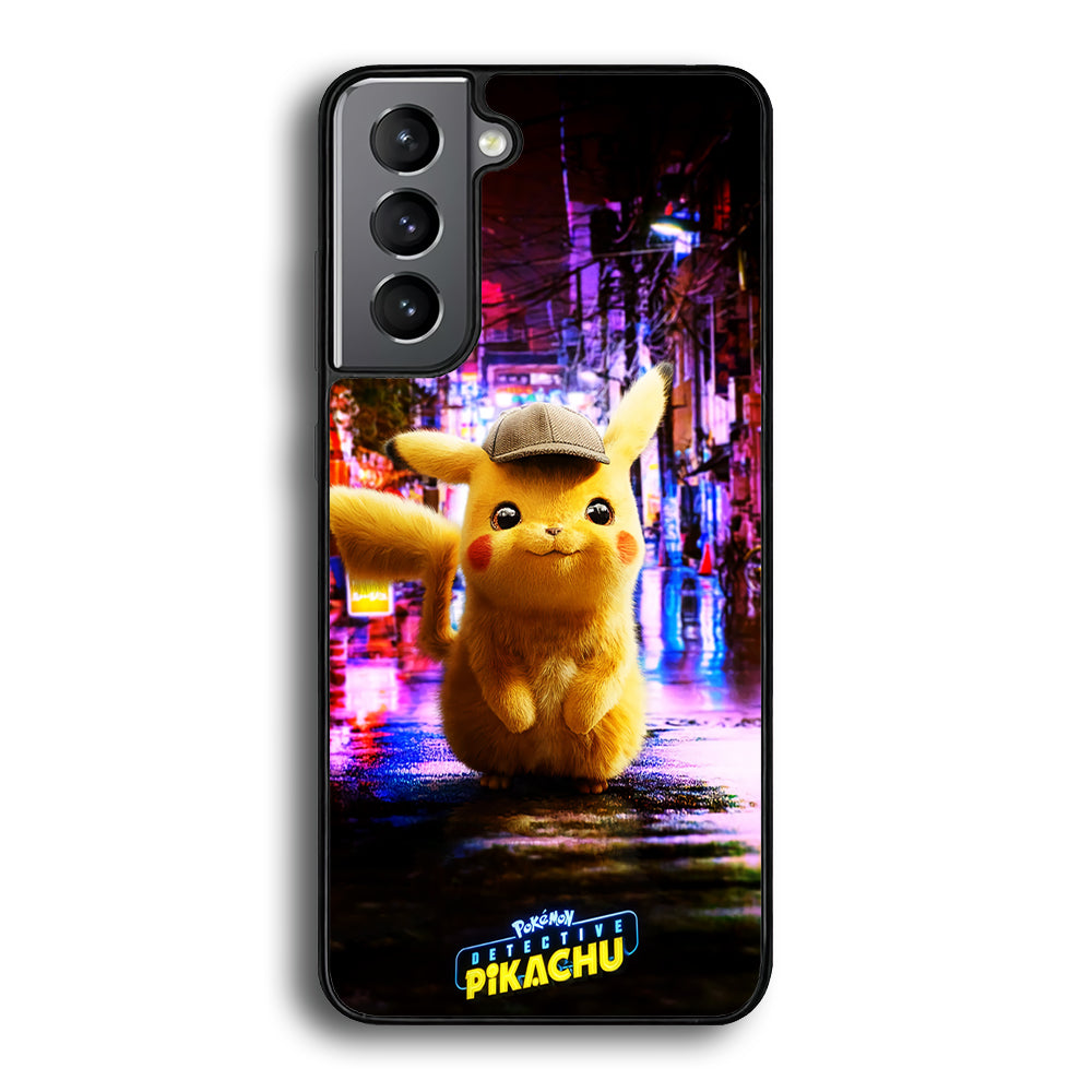 Pokemon Detective Pikachu Samsung Galaxy S23 Plus Case-Phone Case-Rubber Black (2D Case)-Altracase