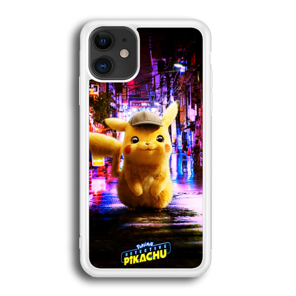Pokemon Detective Pikachu iPhone 12 Case-Phone Case-Rubber White (2D Case)-Altracase