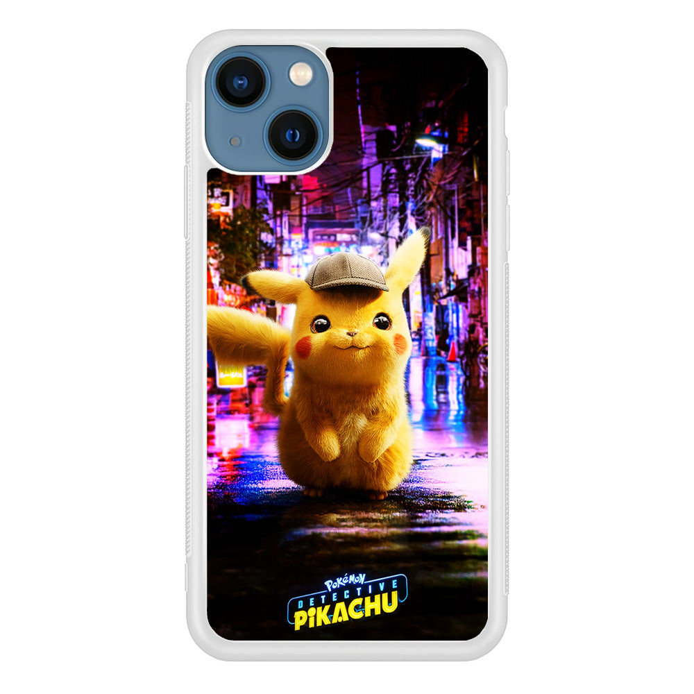 Pokemon Detective Pikachu iPhone 13 Mini Case-Phone Case-Rubber White (2D Case)-Altracase