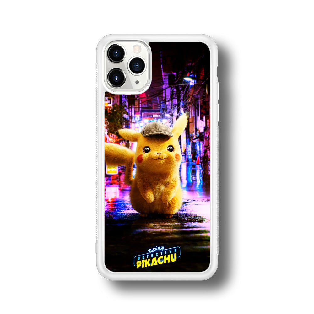 Pokemon Detective Pikachu iPhone 11 Pro Max Case-Phone Case-Rubber White (2D Case)-Altracase