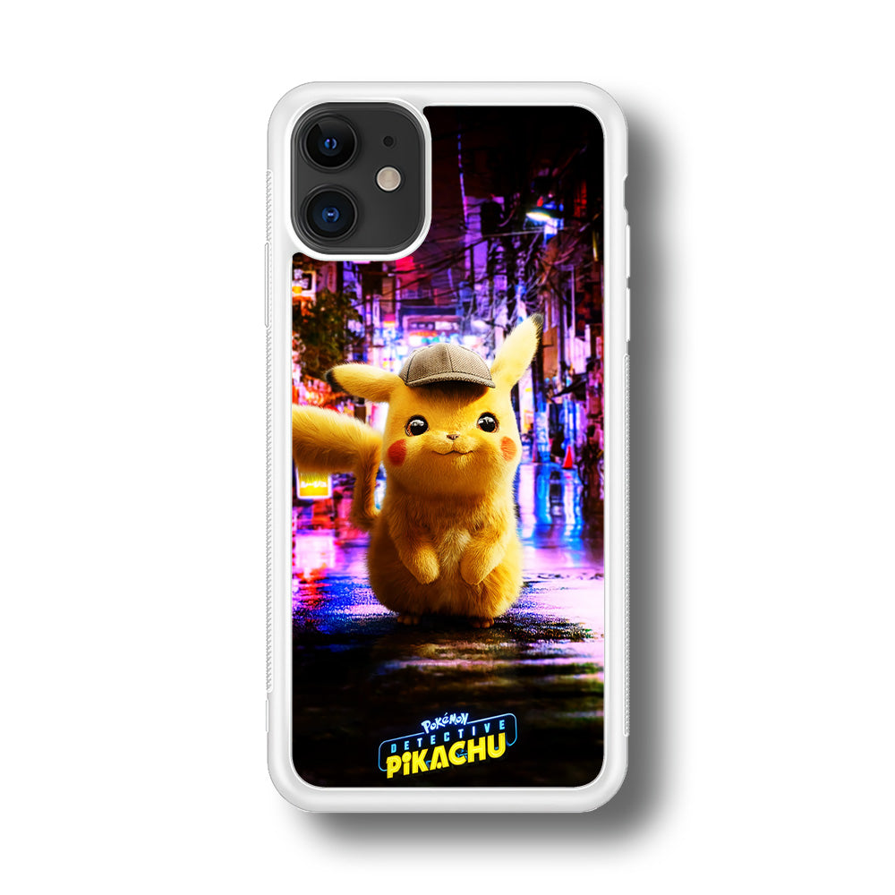 Pokemon Detective Pikachu iPhone 11 Case-Phone Case-Rubber White (2D Case)-Altracase