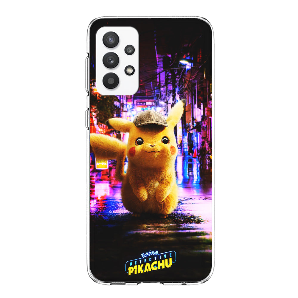 Pokemon Detective Pikachu Samsung Galaxy A32 Case-Phone Case-Clear Soft Case-Altracase