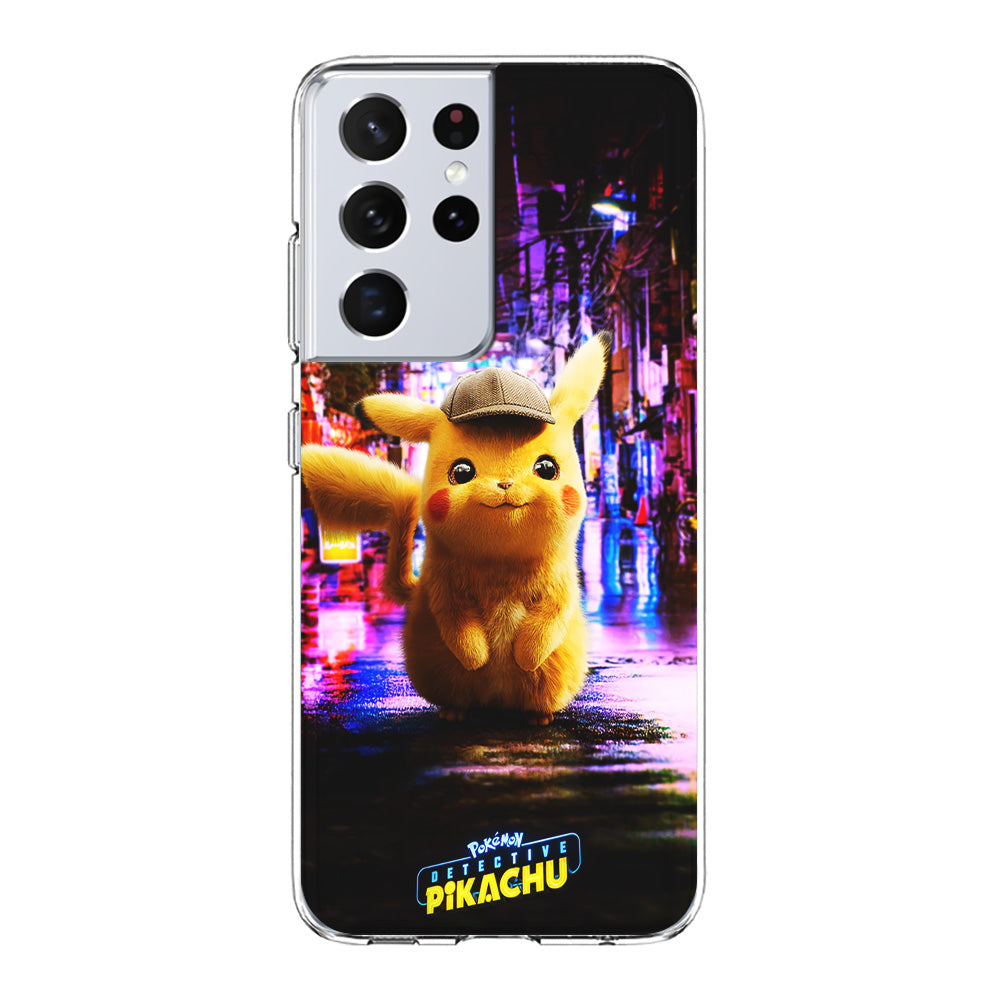 Pokemon Detective Pikachu Samsung Galaxy S21 Ultra Case-Phone Case-Clear Soft Case-Altracase