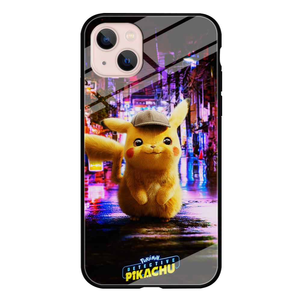 Pokemon Detective Pikachu iPhone 13 Mini Case-Phone Case-Tempered Glass Case-Altracase